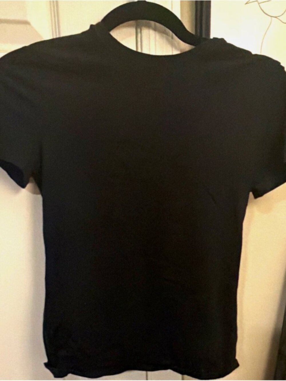 Small Gap CloseKnit Womens Tee - Black